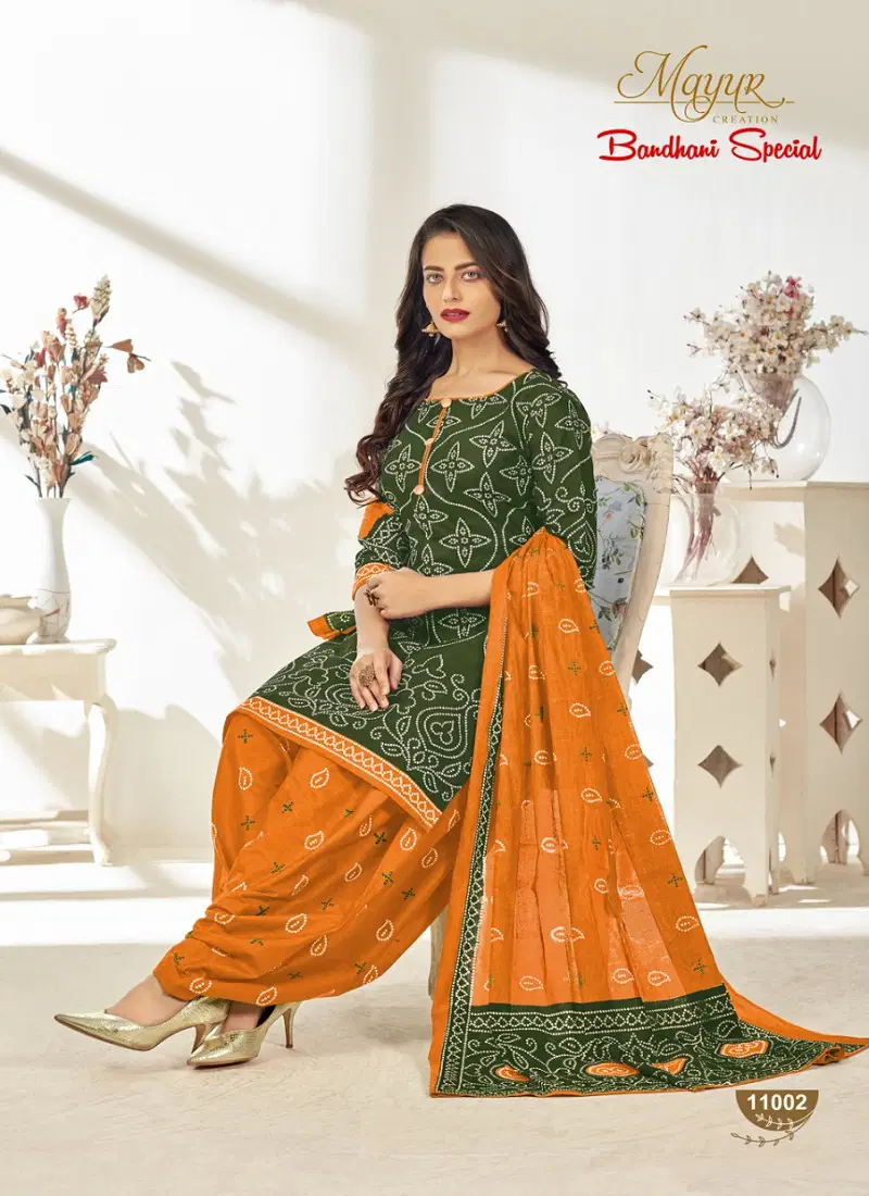 Mayur Bandhani Vol-11 Latest Fancy Designer Printed Pure Cotton Punjabi Salwar Suit Collection